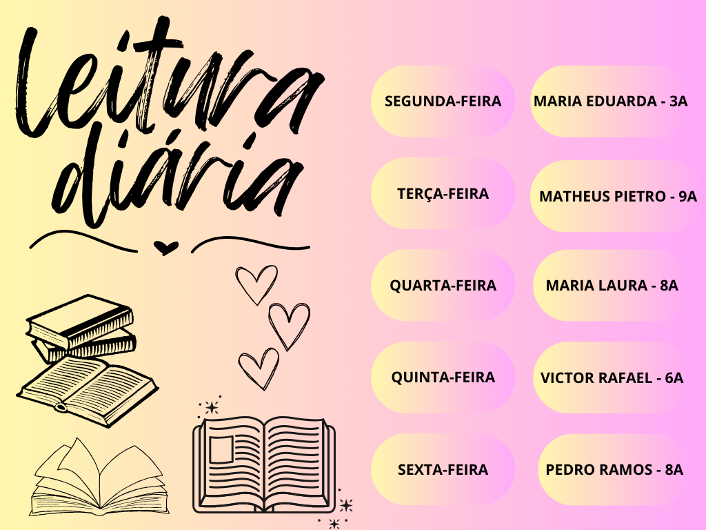 LEITURA DIÁRIA - 7H ÀS 7H30